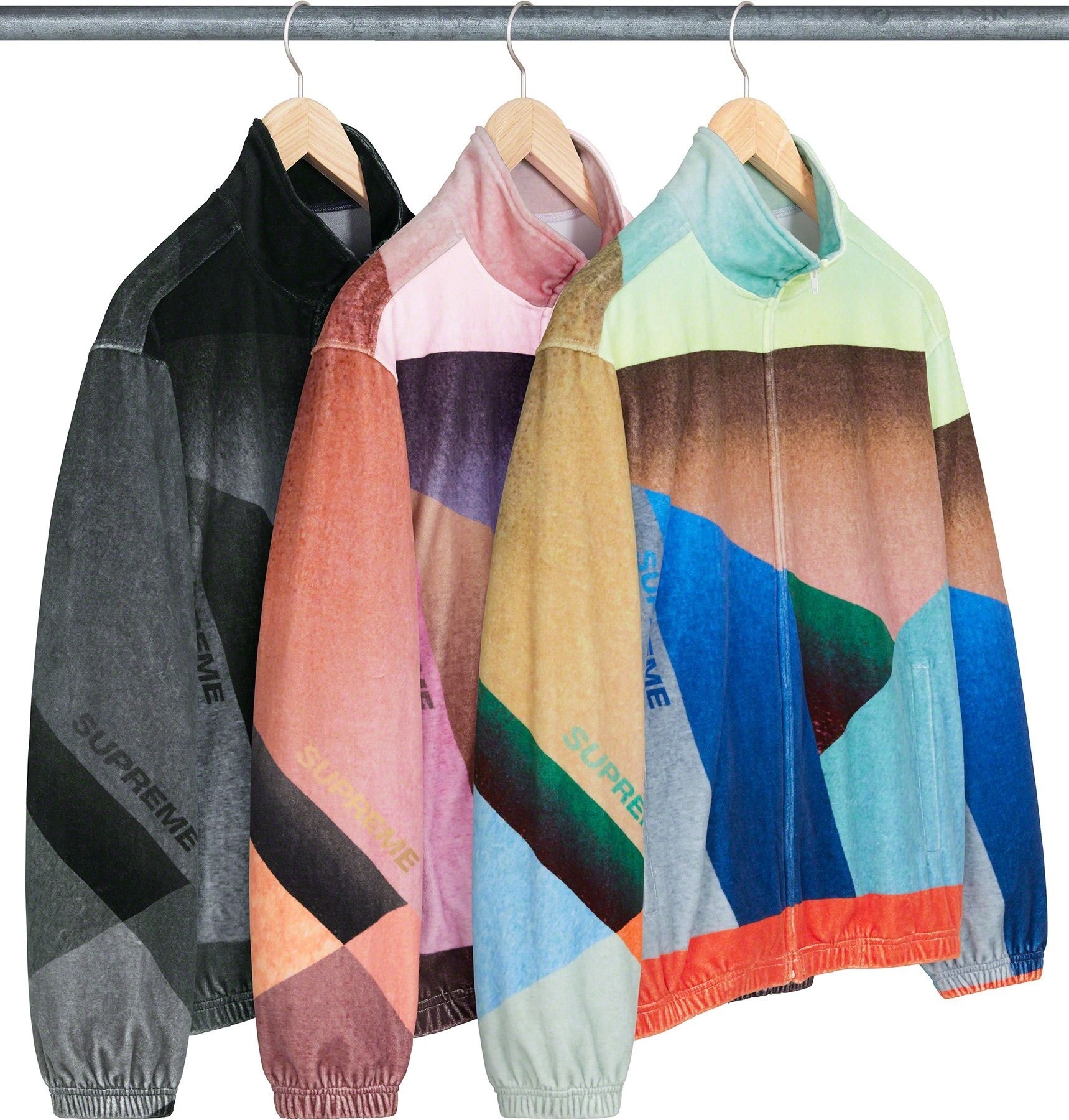 Geo Velour Track Jacket